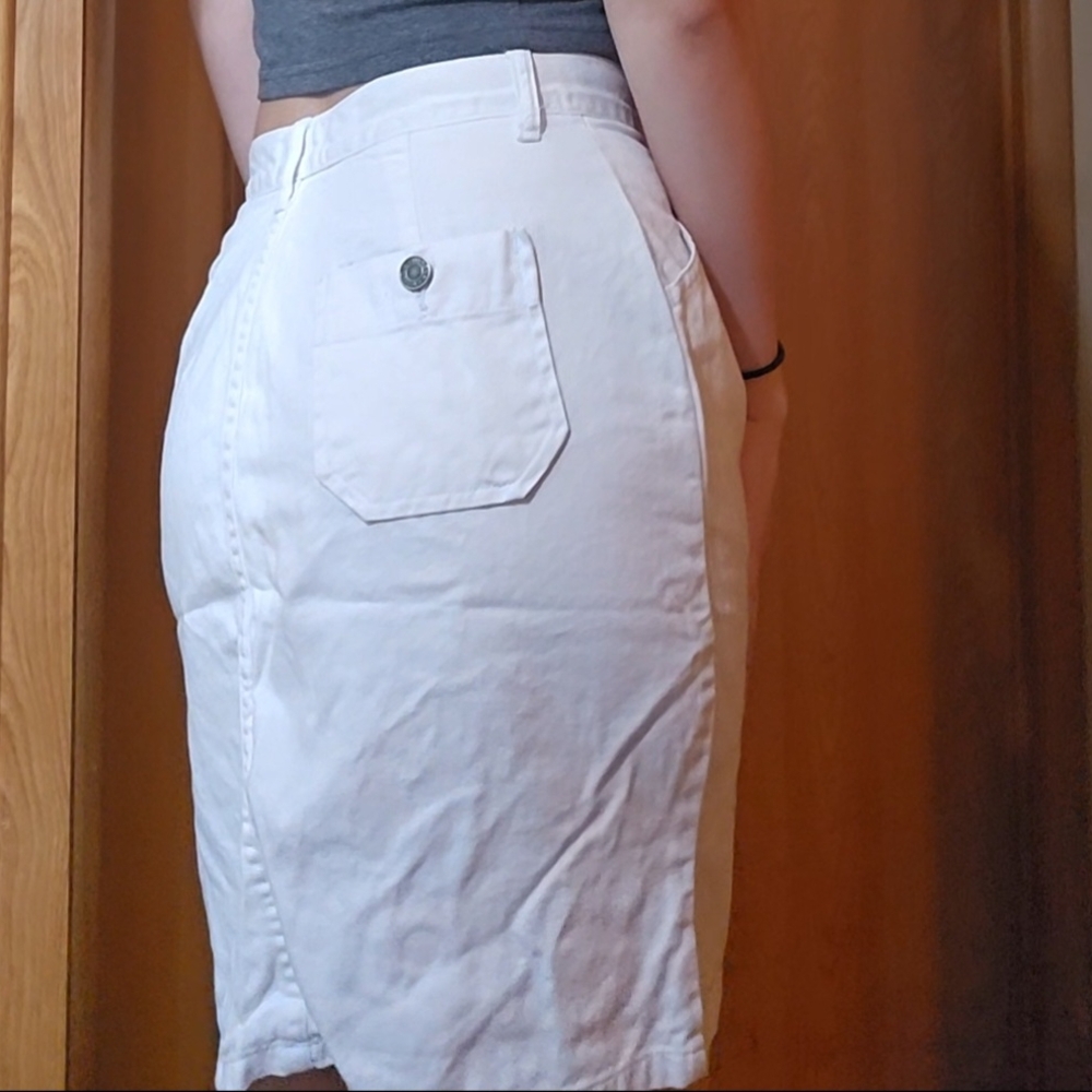 Merona White Cotton Skirt